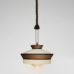 Calypso Martinique Sahara Pendant - Satin Bronze / Chocolate Silk Rope / Sahara Multi