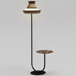 Calypso Guadaloupe Sahara Floor Lamp - Brown / Sahara Multi
