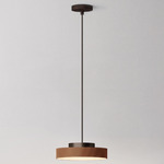 Discus Pendant - Brown / Cognac Leather