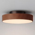 Discus Ceiling Light - Brown / Cognac Leather