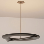 Ceres Uplighter Pendant - Bronze / Honed Alabaster