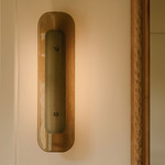 Contour Wall Sconce - Antique Bronze / Bronze Kiln Glass