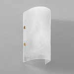 Whistler Wall Sconce - Satin Brass / Fritted
