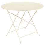 Bistro Round Folding Table - Latte Beige