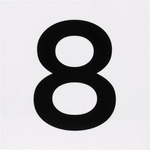 Address Square Light Tile - White