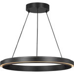 Aro Color-Select Ring Chandelier - Midnight Black