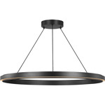 Aro Color-Select Ring Chandelier - Midnight Black