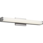 Cavitt Color-Select Bathroom Vanity Light - Brushed Nickel / White