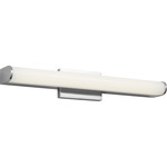 Cavitt Color-Select Bathroom Vanity Light - Chrome / White