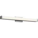 Cavitt Color-Select Bathroom Vanity Light - Brushed Nickel / White