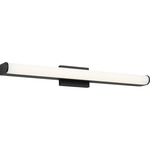 Cavitt Color-Select Bathroom Vanity Light - Midnight Black / White