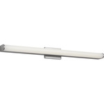 Cavitt Color-Select Bathroom Vanity Light - Brushed Nickel / White