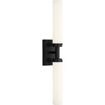 Coles Color-Select Bathroom Vanity Light - Midnight Black / White Acrylic