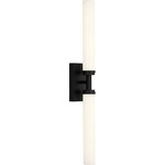 Coles Color-Select Bathroom Vanity Light - Midnight Black / White Acrylic