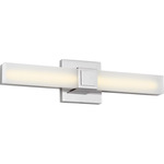 Fentress Color-Select Bathroom Vanity Light - Chrome / White Acrylic
