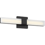 Fentress Color-Select Bathroom Vanity Light - Midnight Black / White Acrylic