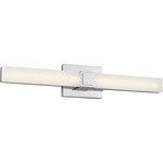 Fentress Color-Select Bathroom Vanity Light - Chrome / White Acrylic