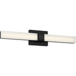 Fentress Color-Select Bathroom Vanity Light - Midnight Black / White Acrylic