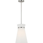 Fynn Pendant - Brushed Nickel / White Linen
