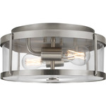 Lumra Ceiling Light - Brushed Nickel / Clear