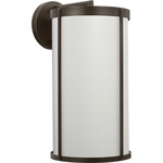 Luning Outdoor Wall Sconce - Antique Bronze / White Aluminum