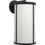 Luning Outdoor Wall Sconce - Textured Black / White Aluminum
