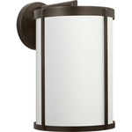 Luning Outdoor Wall Sconce - Antique Bronze / White Aluminum