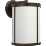 Luning Outdoor Wall Sconce - Antique Bronze / White Aluminum