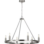 Mirla Ring Chandelier - Brushed Nickel