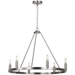 Mirla Ring Chandelier - Brushed Nickel
