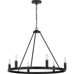 Mirla Ring Chandelier - Midnight Black