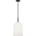 Neblina Pendant - Midnight Black / Etched White