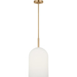 Neblina Pendant - Satin Brass / Etched White
