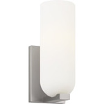 Neblina Wall Sconce - Brushed Nickel / Etched White