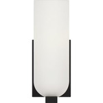 Neblina Wall Sconce - Midnight Black / Etched White
