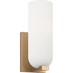 Neblina Wall Sconce - Satin Brass / Etched White
