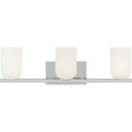 Neblina Bathroom Vanity Light - Chrome / Etched White
