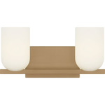 Neblina Bathroom Vanity Light - Satin Brass / Etched White
