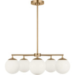 Nube Chandelier - Satin Brass / Milk