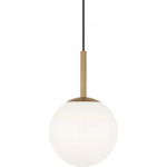 Nube Pendant - Satin Brass / Milk
