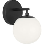 Nube Wall Sconce - Midnight Black / Milk