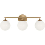Nube Bathroom Vanity Light - Satin Brass / Milk
