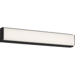 Panna Color-Select Bathroom Vanity Light - Midnight Black / White Acrylic