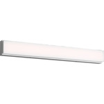 Panna Color-Select Bathroom Vanity Light - Chrome / White Acrylic