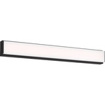 Panna Color-Select Bathroom Vanity Light - Midnight Black / White Acrylic