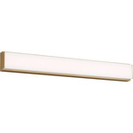 Panna Color-Select Bathroom Vanity Light - Satin Brass / White Acrylic