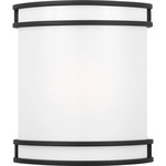 Ravel Outdoor Wall Light - Midnight Black / White