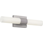 Sarco Color-Select Bathroom Vanity Light - Brushed Nickel / White Acrylic