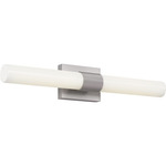 Sarco Color-Select Bathroom Vanity Light - Brushed Nickel / White Acrylic