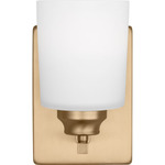 Vinton Wall Sconce - Satin Brass / Etched Glass